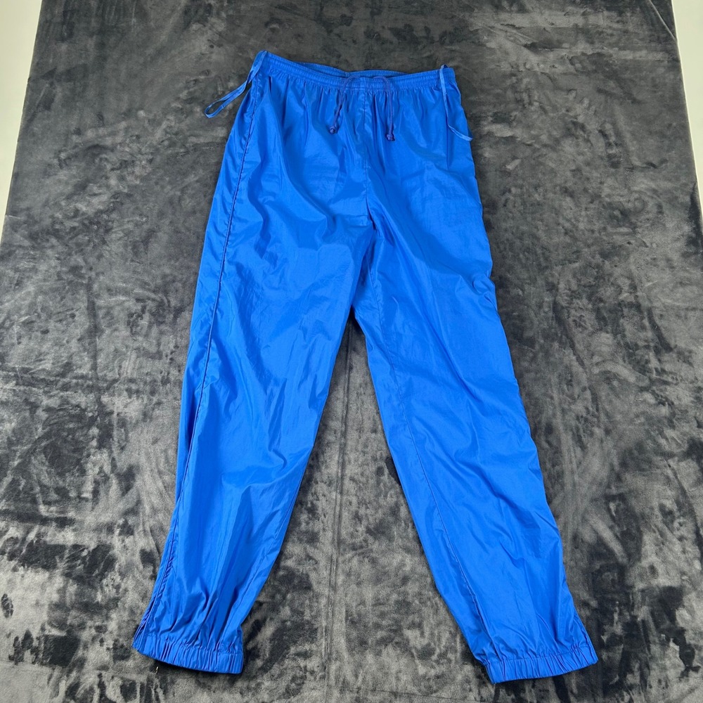 Lauren Ralph Lauren Track Pants Womens Medium Blue Zipper Ankle Elastic Waist